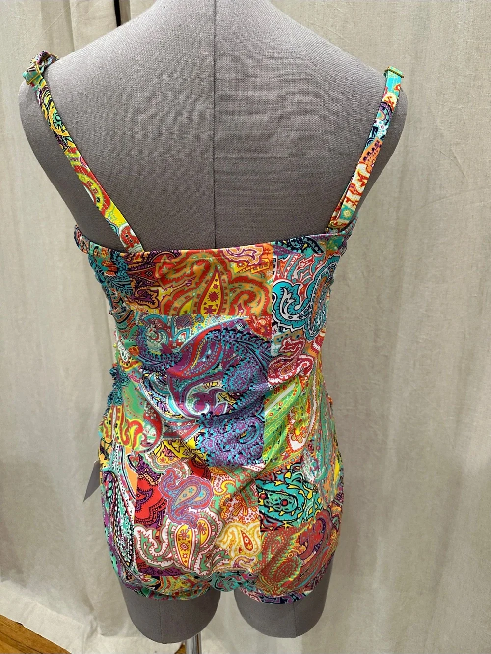 Vibrant Multicolor Paisley Swimsuit